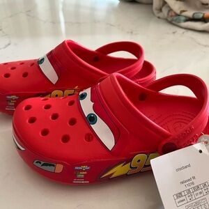 Lighting McQueen Crocs New with tags men’s 5/ womens 7